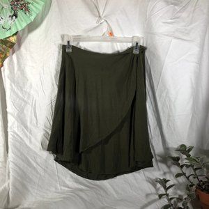 Lush Green Wrap Skirt